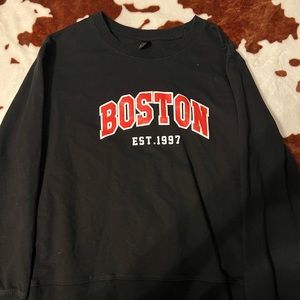 Black Boston hoodie